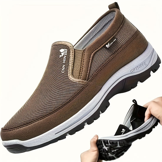 Mens Lightweight SlipOn Sneakers Cozy Casual Comfort